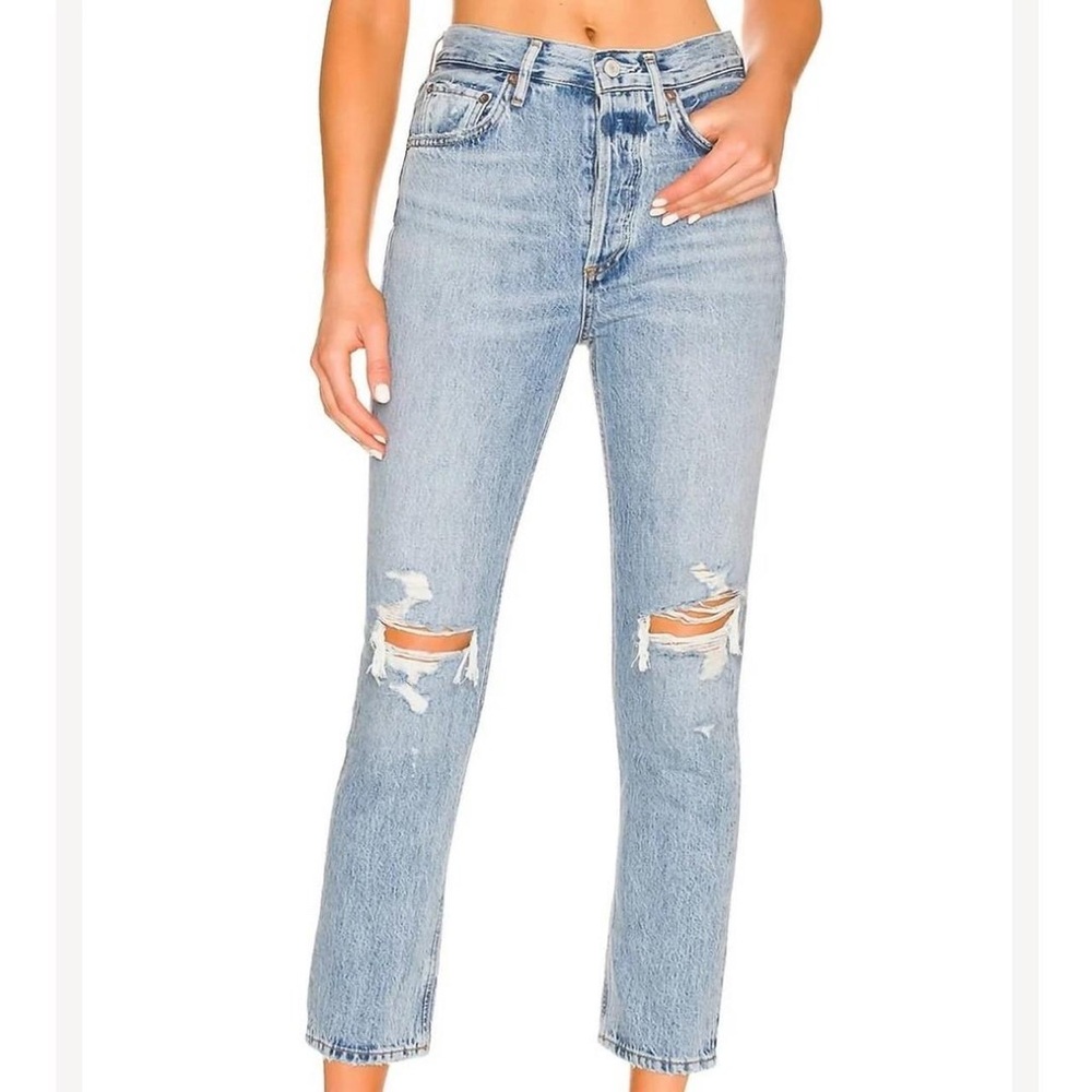 AGOLDE Riley distressed crop size 26